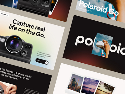 Polaroid — Just for fun animation branding camera clean dark design ecommerce gradients graphic design light polaroid ui web website