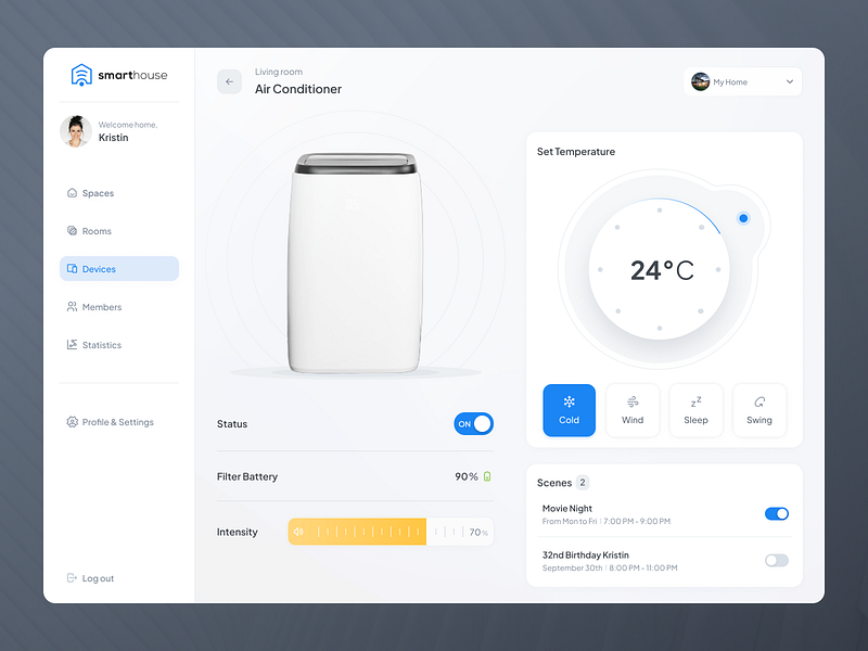 Experience the Future of Home Automation! 🏡 design figma freebie home mobile app smart home ui ui kit uiux ux web design webmarc