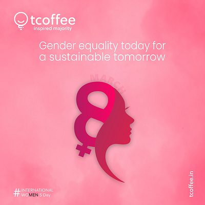 Womens Day Creative For Tcoffee. Vector Creative Art. branding creative graphic design logo vector