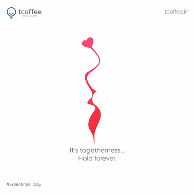 Valentines Day Creative for Tcoffee. Vector Art. branding coral draw graphic design logo