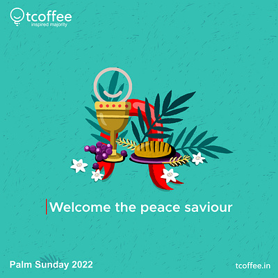 Palm Sunday Creative for Tcoffee. Vector Art Using Corel Draw. animation branding graphic design logo motion graphics ui