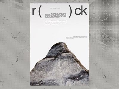 Typography Poster concept design designer poster poster design rocks typography ui