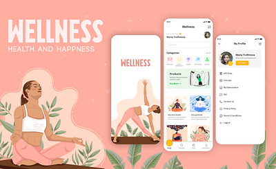 Yoga App Design appdesign meditation mindfulness motivation yoga