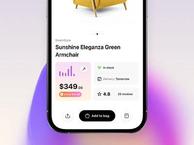 Product Details app clean design ecommerce ios iphone product design product details product page shopping ui user interface