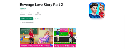 Revenge Love Story App UI ui