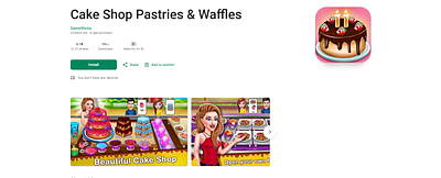 Cake Shop Pastries & Waffles App UI ui