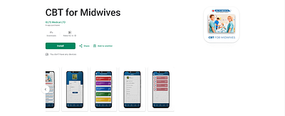 CBT for Midwives App UI ui