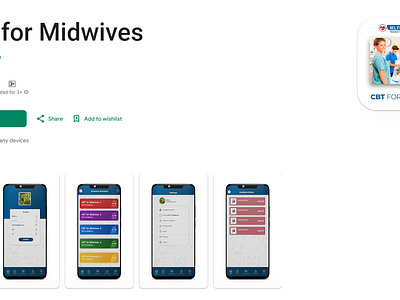 CBT for Midwives App UI ui