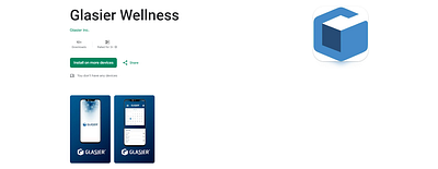 Glasier Wellness App UI ui