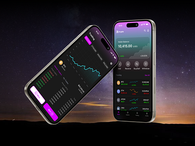 Crypto Trading App Design app app design bitcoin crypto crypto currency crypto currency app crypto design crypto exchange ios app iphone mobile app mobile crypto mockup saas trading trend 2024 ui ui ux