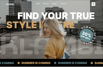 Klambi - Web Product Fashion fashion landing page ui ui design uiux web fashion