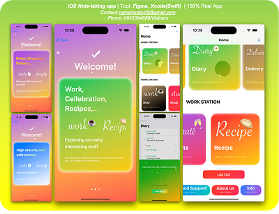 Một và App mình đã vẽ bằng Figma, Photoshop và Build bằng Xcode.