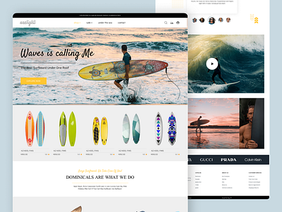 Shopify Landing Page design ecommerce landing page minimal online popular shot product shop shopify single store surf ui uidesign website