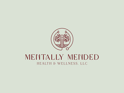 Logo Line Minimal (Mentally Mended) branding design graphic design health health logo healthcare logo logos medical logo minimal minimal logo minimalist minimalist logo nature tree vector vectors