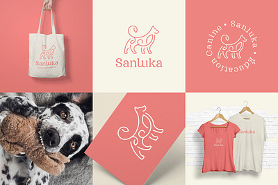 Sanluka [Logo_DEsign + Corporate Identity] art direction brand identity branding canine logo charte graphique corporate identity design dog dog sitter logo dog walker graphic design graphiste freelance k9 logo logo logo design logo maker mockup mockups stationanries