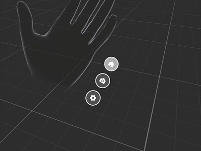 Hand Menu Interaction animation hand menu hand tracking interaction design madewithunity menu microinteractions mixed reality prototype prototyping spatial computing spatial design ui animation unity3d ux virtual reality vr xr