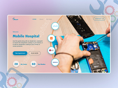 Repair website figma figma design figma ui landing page landing page design landing page ui mobile mobile repair repair repair website ui design web design web ui website design