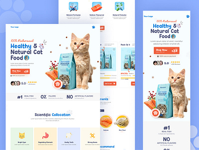 Pet Food - E-commerce Landing Page UI conversion e commerce landing page ui design