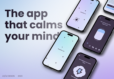 Meditation app app design case study figma graphic design meditation meditation app ui ui design user experience user interface ux uxui webdesign