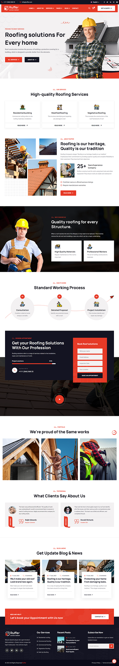 Ruffer – Roof Construction & Repair HTML Template tree removal