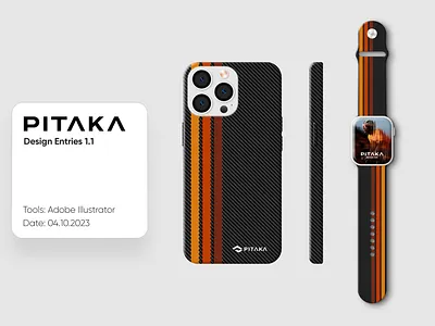 PITAKA iPhone case and watch - Lotus Norfolk Yellow app branding color design flat graphic design illustration logo mobile app typography vector wallpaper web website