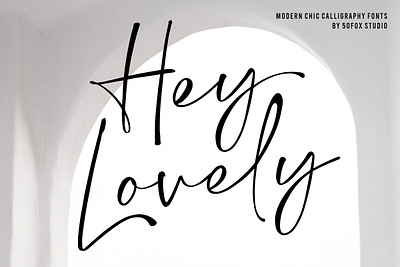 Hey Lovely Chic Calligraphy Free Download branding branding fonts calligraphy fonts chic fonts classy classy fonts elegant fonts fine art fonts han lettered fonts handwriting fonts logo fonts modern modern calligraphy modern fonts script script fonts social media stylish swashes