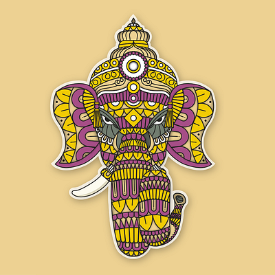 Ganesh Illustration adobe design ganesh graphic design illustration illustrator vector