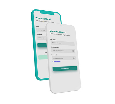 Sign In & Sign Up page (Mobile design) | Shamii 3d animation graphic design logo ui
