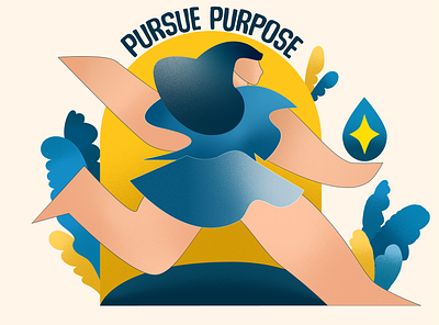 Pursue Purpose design graphic design illustration vector