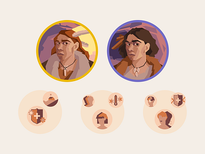 Genomelink - Genetic Trait Icons design dna icons illustration reports sketch traits ui