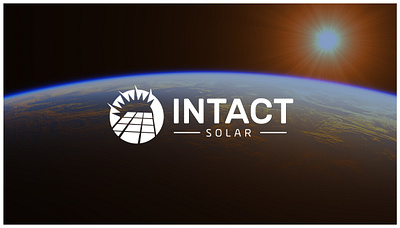 Intact Solar | Logo Design branding design intact solar logo solar
