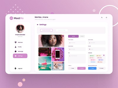 Dating platform Setting page design - MeetMe 3d animation appdesign branding datingappux datingplatform dribbbleinspiration graphic design logo meetmedesign motion graphics onlinedating privacycontrol profilecustomization profileprivacy ui uiuxdesign usercustomization userpreferences usersettings