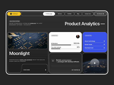 TechGroup™ - Website Concept blog cms concept design landing page minimalist modern portfolio ui ux web web design webdesign website