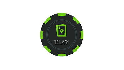 Let's play Poker animation branding button design game logo mobile play poker ui web