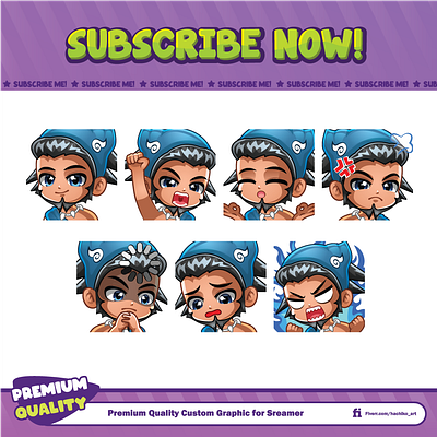 Brugraves from Sea of Stars twitch emotes brugraves chibi art chibi boy chibi emote emotes game online graphic design hachiko open commission sea of stars twitch valoran