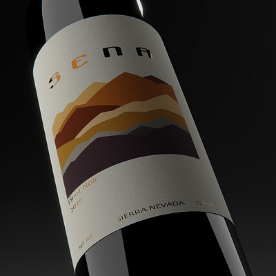SENA WINES -label and package design 3d animation branding desgin graphic design motion graphics packaging wine