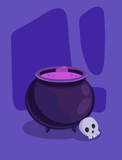 Halloween love potion animation animation design graphic design illustration procreate