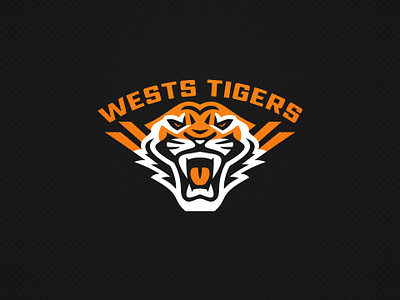Wests Tigers branding design illustration league logo nrl rugby sports super league tigers wests