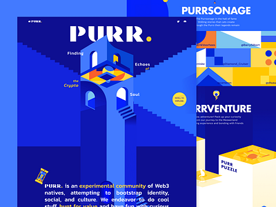Purr web Design branding graphic design ui