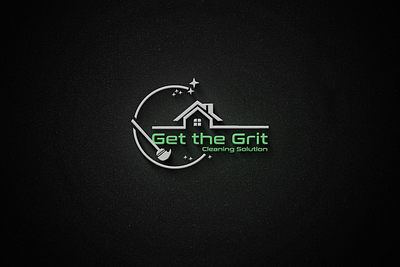 GET THE GRIT(CLEANING SOLUTIONS) branding graphic design logo
