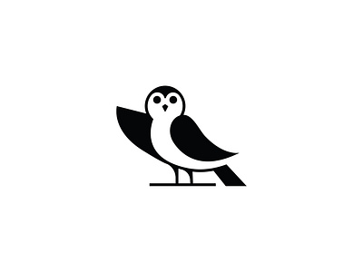 Hello Owl Logo animal bird clean for sale fun hello hi logo logo design minimalist owl sale