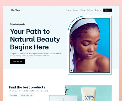 Skin care - web design ui web web design