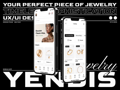 Yendis Jewels Mobile App e commerce mobile ui