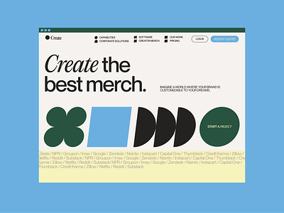 UI Concept color design exploration header hero layout shape shapes ui ux web