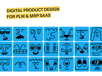 Digital product design for PLM & MRP SAAS app branding design illustration product design ui ux