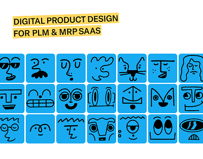 Digital product design for PLM & MRP SAAS app branding design illustration product design ui ux