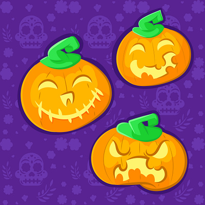 Halloween Pumpkins character halloween art theme illustration vector artwork