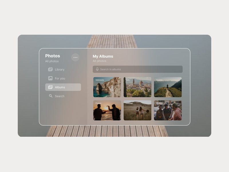 Spatial UI Design app customized design figma graphic design spatial ui