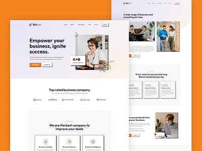 Biznov - Agency Website Template business cms ecommerce landing page marketing professional website saas seo friendly small business software startup technology webflow template