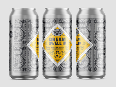 Packaging anniversary beer label packaging reve brewing co southern swells brewing co type